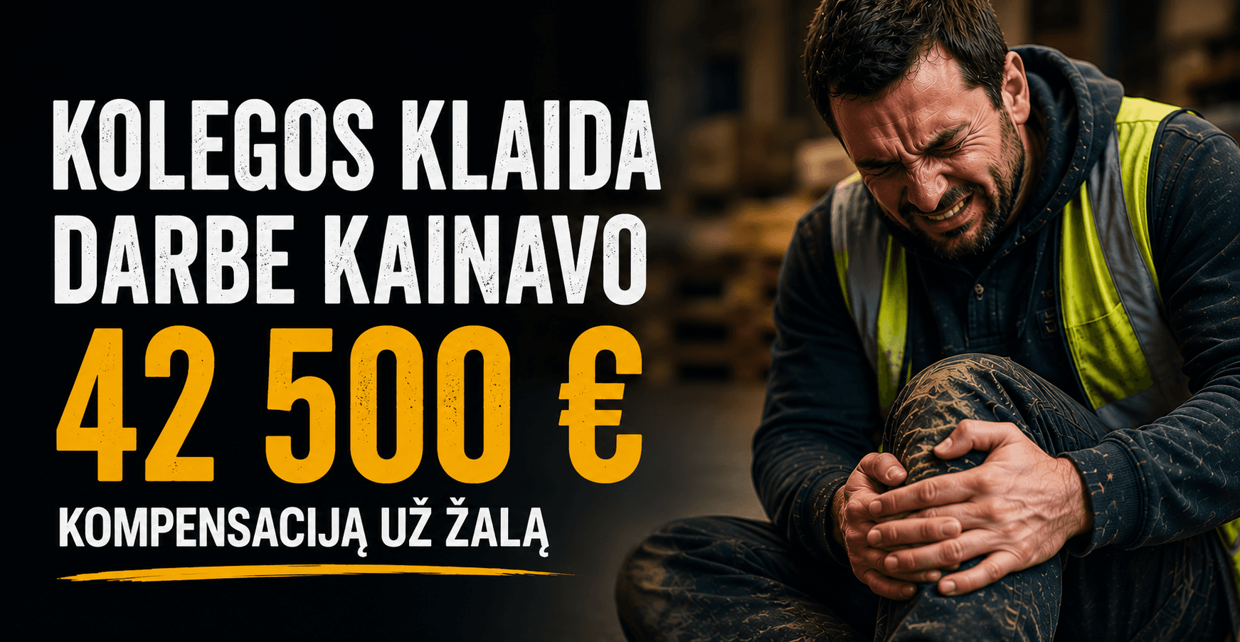 Kolegos klaida darbe kainavo 42 500 eurų kompensaciją už žalą